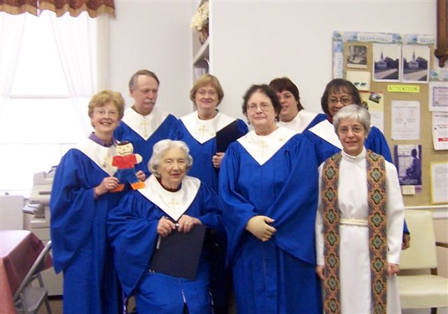 Choir with Rev. Rosemary Dawson 2009